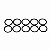 Kit de 10 Aneis O-Ring Nitrílica Medida 2-116  - Cód.9208 - Imagem 1