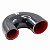 Mangueira Silicone Preto Pressurização U 3" x 2" - Cód.1424 - Imagem 2