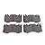 Pastilha de Freio Diant. Ferodo HQF4134 Range Rover Cód.4476 - Imagem 1