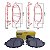 Pastilha de Freio Diant. Jurid HQJ2356A Honda Civic Cód.4845 - Imagem 5