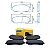 Pastilha Freio Diant. Jurid HQJ2266A Honda CR-V - Cód.2804 - Imagem 5