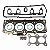 Jg Juntas Sup. Elring 530.590 VW Golf 1.6 8V - Cód.11890 - Imagem 1