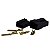 Conector 2 vias ETE7502PR Macho e Fêmea 6.3mm - Cód.14296 - Imagem 2
