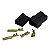 Conector 2 vias ETE7502PR Macho e Fêmea 6.3mm - Cód.14296 - Imagem 1