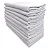 KIT COM 10 PANOS DE PRATO BRANCO LISO - SEM ESTAMPA- 44X68CM - 100% ALGODÃO - Imagem 1
