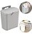LIXEIRA SUSPENSA PENDURAVEL C/ TAMPA RETRATIL - Imagem 1