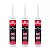 Kit Com 6 Cola Pu Parabrisa 400g - Worker - Imagem 1