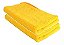2 Flanelas De Microfibra 40x60cm 350gsm Amarela Forwash - Imagem 1