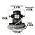 MOTOR ASPIRADOR DE PÓ 220V ELECTROLUX - 41029699 64503052 - Imagem 2