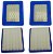 Elemento Filtro De Ar Motor Gasolina Gv400 Gv600 Gv650-02 Un - Imagem 1