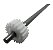 Eixo Lavadora Mueller Plus Belissima Cmp+engrenagem Orig 500001033 - Imagem 3