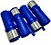 Kit Capa Para Teteira Triangular Azul C Peso Inox Gimenez 4u - Imagem 1