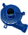 TAMPA DA BOMBA DO TRANSFERIDOR Sulinox 40L PLASTICO AZUL 550040026 - Imagem 1