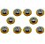10UN. Escova Rotativa De Nylon P/ Roçadeiras 200mmX1 25,4mm - Imagem 1