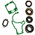 Kit Jogo Juntas Rolamentos e Retentores Motosserra ST 382 - Imagem 1