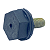 PARAFUSO ISOLANTE - 5/16" X 3/4" - CABECA PLASTICA 27917.8 - Imagem 2