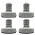 Kit 04 Pé Nivelador Lavadora Electrolux Lte12/lt10/lt12/ltd06 - Imagem 1