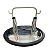 Tampa Tarro Inox 40l 2 Entradas leite+1 junta  (Completa) - Imagem 1