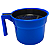 Caneca Azul De Fundo Preto Para Teste Mastite Ordenha 1 L - Imagem 1