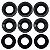 Kit reparo Gaxetas e retentores e Apoio Lavadora Jacto J6000 Modelo Antigo Original - Imagem 1