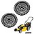 Kit Rodas Traseira 12"+ ROLAMENTOS CORTADOR  MGV 226T Vonder - Imagem 2