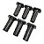 Kit 6 Und BICO PARA BALDE AMAMENTADOR PRETO IMP - Imagem 1