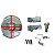 Kit Peça Engate Metal Arranque Motor Gasolina 5.5 6.5hp 7hp - Imagem 2