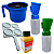 Kit Teste Mastite Solução CMT Caneca Fundo Preto Raquete Copo Desinfetar Úbere Vaca Ordenha - Imagem 1