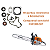 Kit Jogo Juntas Rolamento Retentor Motosserra ST 038 380 381 - Imagem 3