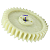 Engrenagem 36 Dentes Furo Meia Lua Do Cheff CL 22 - Imagem 3