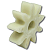 Engrenagem Nylon 9 Dentes p/ Rolo Nova Do Cheff CL11 CL12 - Imagem 1