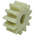 Engrenagem Nylon Do Cheff 12 Dentes Abertura Encaixe Meia Lua DC0014 - Imagem 4