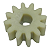 Engrenagem Nylon Do Cheff 12 Dentes Abertura Encaixe Meia Lua DC0014 - Imagem 1