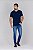 Camiseta Masculina Trich Casual Azul - Imagem 1