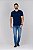 Camiseta Masculina Trich Casual Azul - Imagem 3