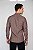Camisa Social Masculina Fit Zaiko Xadrez Marrom - Imagem 2