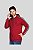 Blusa Moletom Vermelho com Capuz e Ziper Faixa Cinza Braço 2301 - Imagem 3