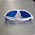 Óculos Esportivo Branco com Lente Azul/Roxa 28150 - Imagem 4
