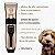 Kit Máquina de Tosa Silenciosa Cachorro Gato Cão Grande Pequeno Pet Shop Profissional - Imagem 3