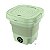 Mini Maquina De Lavar Roupas Dobrável Portátil 6,5 Litros - Economia de espaço e eficiência Cor:Verde - Imagem 6