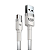 Cabo Micro USB/USB - UP Electronics, Carregamento Rápido, Acabamento Premium e Transferência de Dados - Branco - Imagem 1