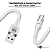 Cabo USB-C/USB - UP Electronics, Carregamento Rápido, Acabamento Premium e Transferência de Dados – Branco - Imagem 4