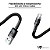 Cabo USB-C/USB - UP Electronics, Carregamento Rápido, Acabamento Premium e Transferência de Dados – Preto - Imagem 4