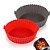 Forma Para Air Fryer De Silicone Antiaderente (Cinza) - Imagem 1