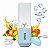 Mini Mixer Liquidificador 6 Laminas Portátil USB 330ml Com Jarra De Vidro AZUL - Imagem 1