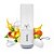 Mini Mixer Liquidificador 6 Laminas Portátil USB 330ml Com Jarra De Vidro BRANCO - Imagem 1