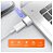 Adaptador USB para USB C 3A Turbo Carregamento Ultra Rápido PRATA (Prata) - Imagem 6