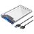 Case Para Hd 2.5 Sata Usb 3.0 Transparente Slim Externo Ecase-300 - Imagem 1