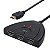 Hdmi Switch Splitter 3 In 1 Hdtv 1080p Cabo Divisor, preto - Imagem 1