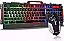 Kit Gamer Profissionl Teclado e Mouse Exbom BK-G3000 com Iluminação LED Acabamento em Metal Usb 2.0 Preto - Imagem 1